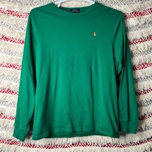 Polo Ralph Lauren Crew Neck Long Sleeve Shirt Youth Size XL (18-20)